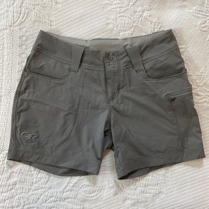 Outdoor Research 5" inseam shorts, pewter grey, 2